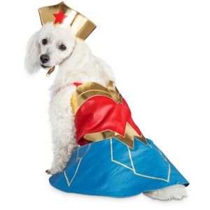 Wonder Woman Dog Costume DC Justice League New